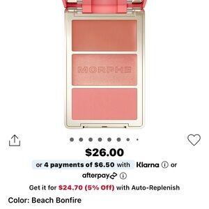 Morphe Cheek Thrills- Beach Bonfire